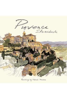 【预售】普罗旺斯素描本 Provence Sketchbook 英文原版城市建筑写生作品集 精装手绘 Fabrice Moireau城市水彩笔记速写系列画册