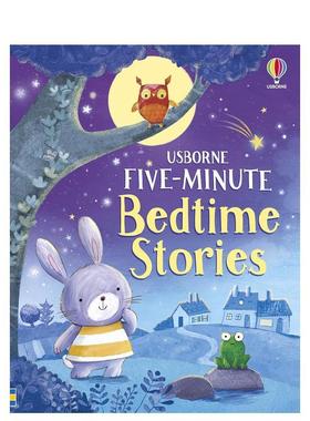 【预售】【插画故事选集】五分钟睡前故事 【Illustrated Story Collections】Five-Minute Bedtime Stories 英文进口原版儿童故事