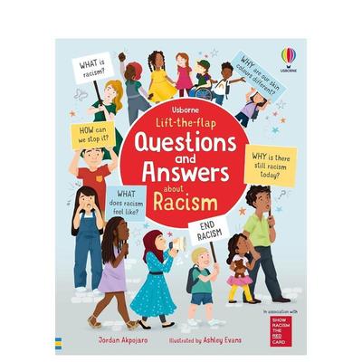 【现货】【翻翻书】种族歧视问答书【Lift-the-flap】Questions and Answers about Racism英文进口原版章节书儿童图书籍Jordan A