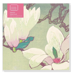【现货】拼图500片 NGS:梅布尔·罗伊兹:木兰 NGS: Mabel Royds: Magnolia 进口原版减压Flame Tree火焰树拼图书艺术装饰画