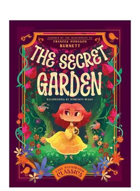 【预售】秘密花园 插图版 The Secret Garden 英文进口原版儿童故事图书 Domenico Russo外文正版