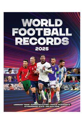 【预售】世界足球记录2025 World Football Records 2025 英文进口原版运动图书Keir Radnedge 外文正版
