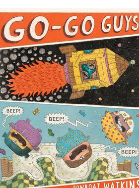 【预售】精力充沛的小家伙 2024艾斯纳奖Early Readers提名Go-Go Guys英文进口原版图书儿童绘本Rowboat Watkins3-6岁