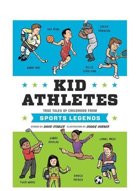 【预售】【名人童年故事】运动员们【Kid Legends】Kid Athletes英文进口原版儿童图书青少年读物David Stabler;  Doogie Horner3