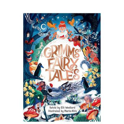 【预售】《格林童话》，埃利-沃拉德重述，玛尔塔-阿尔特斯绘制插图 Grimms' Fairy Tales 英文进口原版儿童绘本图书Elli Woollard