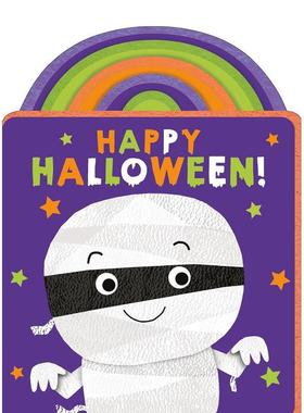 【预售】节日毛毡:万圣节快乐Festive Felt: Happy Halloween英文进口原版儿童绘本图书0-3岁Roger Priddy 节日庆典