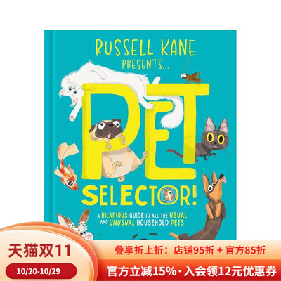 【现货】宠物选择指南！常见&奇葩家养宠物爆笑百科 Pet Selector!: A hilarious guide to all the usual英文进口原版儿童绘本图