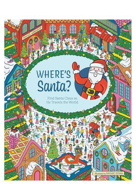 【现货】圣诞老人在哪里？ Where's Santa?: Find Santa Claus as He Travels the World英文进口原版儿童绘本图书Editors of Cha
