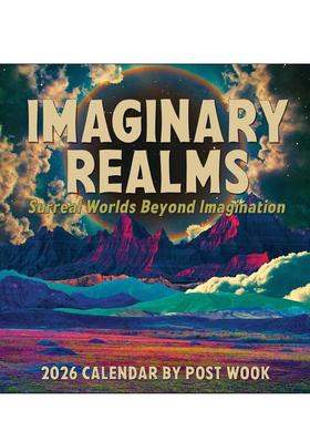 【预售】想象的境界：超越超现实世界 2026年豪华挂历Imaginary Realms 2026 Deluxe Wall Calendar: Surreal Worlds Beyond Imag