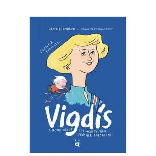 9岁Rán 儿童绘本图书6 维格迪斯Vigdis英文进口原版 Flygenring人物传记 现货