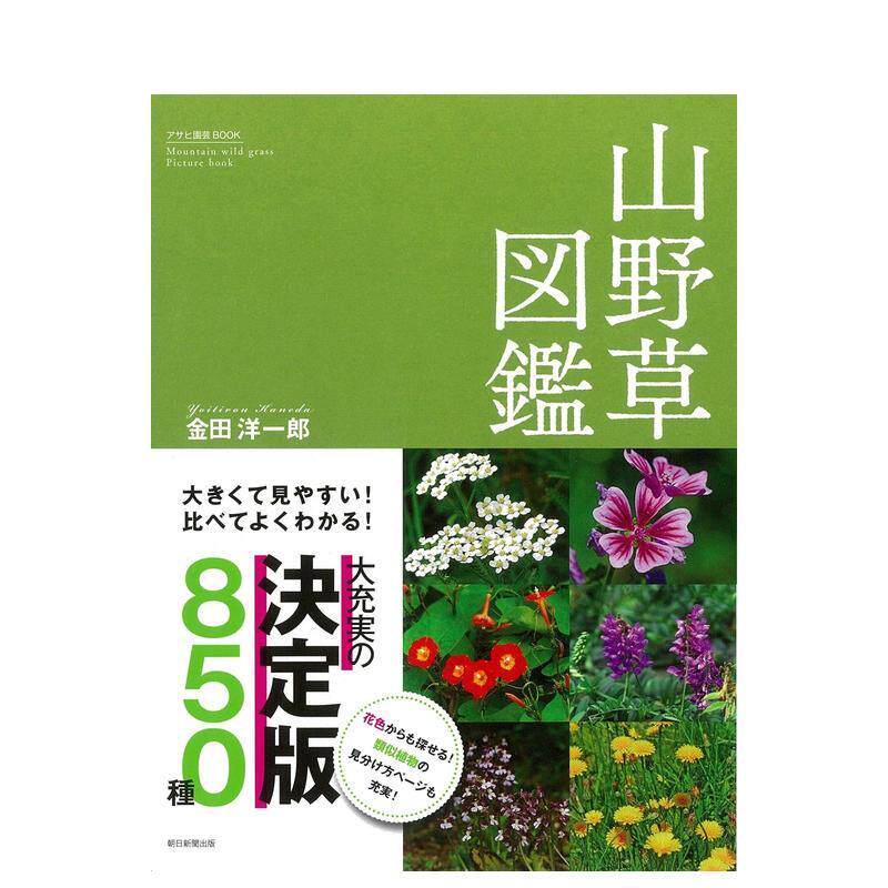 【预售】山野草图鉴 大きくて见やすい! 比べてよくわかる! 山野草図鉴 日文进口原版艺术图书 金田洋一郎 朝日新聞出版