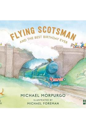 【预售】苏格兰飞人号：最棒的生日礼（平装）Flying Scotsman and the Best Birthday Ever【安徒生奖获奖插画家】英文儿童图书籍