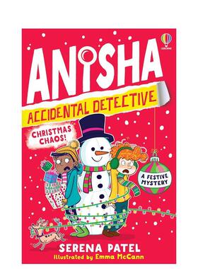 【预售】意外侦探安尼莎：圣诞迷局 Anisha， Accidental Detective: Christmas Chaos 英文进口原版儿童趣味图书Serena Patel