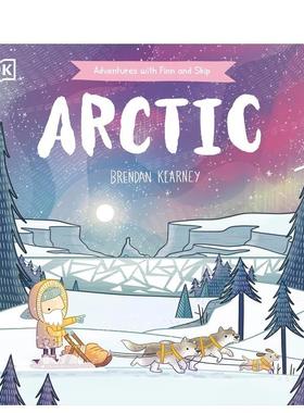 【预售】【和芬恩与跳跳一起冒险】南极Adventures with Finn and Skip: Arctic英文进口原版儿童图书Brendan Kearney