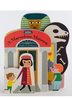 【现货】【纸板异形书】奇妙的博物馆Bookscape Board Books: A Marvelous Museum英文进口原版儿童趣味图书Ingela P. Arrhenius3