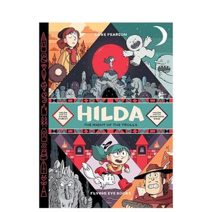 【现货】【希尔达漫画】山怪之夜(5希尔达与巨石森林+6希尔达与山之王)Night of the Trolls 原版英文儿童漫画