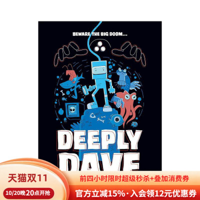 【现货】深海戴夫 Deeply Dave 英文进口原版儿童漫画图书Michael Grover外文正版