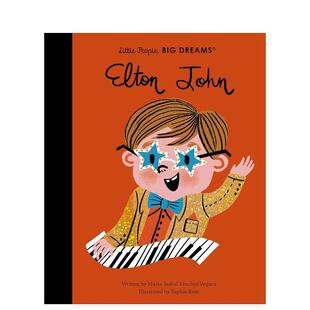 【现货】【小人物大梦想】艾尔顿·约翰Elton John【Little People, Big Dreams】英文进口原版儿童绘本图书6-9岁Maria Isabel Sa
