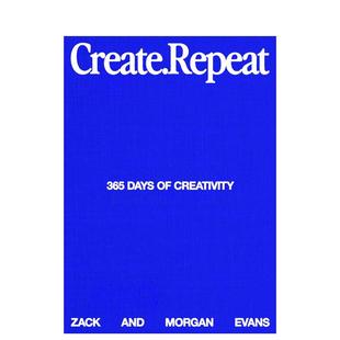 预售 生活图书Zack 创造·循环：365天灵感练习手册 Repeat英文进口原版 Evans外文 Create