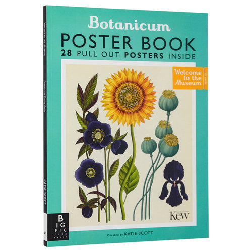 【现货】欢迎来到博物馆 植物馆海报书 Botanicum Poster Book 英文原版进口 Katie Scott illustrator Professor Katherine Wil
