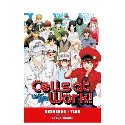 【预售】工作细胞 合集2 Cells at Work! Omnibus 2 (Vols. 4-6) 英文进口原版漫画书