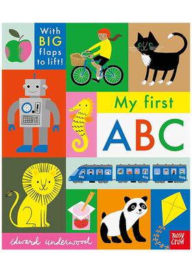 【预售】我的第一个 ABC My First ABC 英文进口原版儿童立体Edward Underwood3-6岁