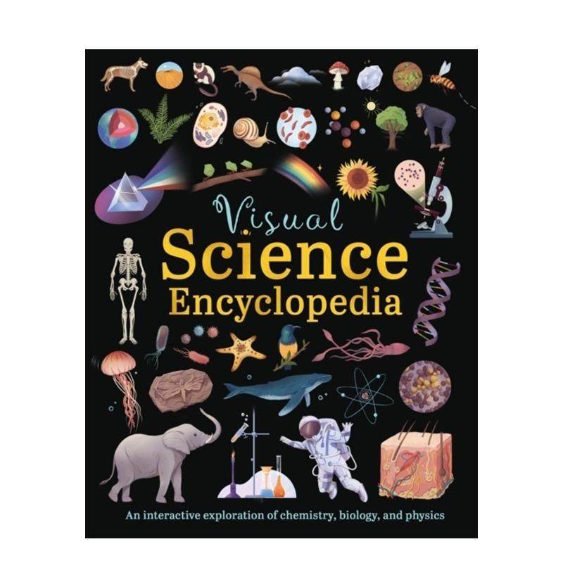 【预售】视觉科学百科全书：化学、生物与物理互动探索之旅 Visual Science Encyclopedia英文进口原版儿童绘本图书 STEM