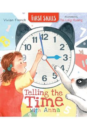 【预售】和安娜一起认识时间:技能启蒙（平装） Telling the Time with Anna: First Skills 英文进口原版儿童语言/概念启蒙图书