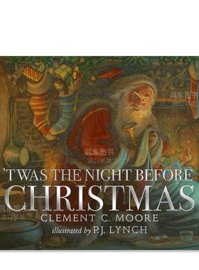 【预售】圣诞前夜 Twas the Night Before Christmas英文儿童绘本原版图书外版进口书籍Clement C. Moore