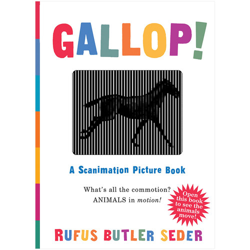 【现货】Gallop!疾驰!一本动画图画书 英文原版儿童互动操作童书