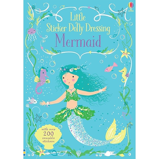 【现货】Little Sticker Dolly Dressing Mermaid: 1,小贴纸多莉穿衣服的美人鱼: Watt and Lizzie Mackay 儿童趣味