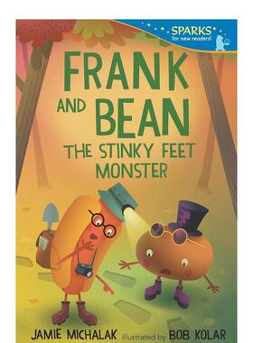 【预售】弗兰克和憨豆:臭脚怪物Frank and Bean: The Stinky Feet Monster英文进口原版图书儿童绘本Jamie Michalak  Bob Kolar3-