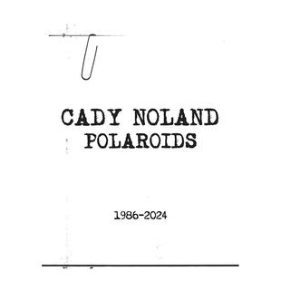 【预售】凯迪·诺兰:宝丽来摄影集 Cady Noland英文进口原版摄影作品集正版图书籍 高古轩画廊Cady Noland