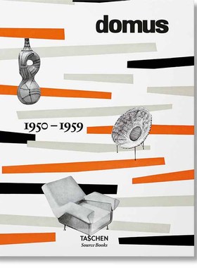 【现货】domus 1950–1959，多莫斯设计 1950–1959 英文原版图书籍进口正版 Charlotte & Peter Fiell 综合设计 TASCHEN