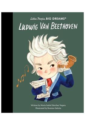 【预售】【小人物，大梦想】贝多芬 【Little People， Big Dreams】Beethoven 英文进口原版儿童绘本图书Maria Isabel Sanchez V