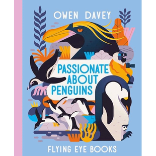 【现货】【Owen Davey Animals Series】Passionate About Penguins,【欧文·戴维动物系列】富有激情的企鹅书籍进口正版