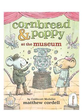 【预售】【Cornbread & Poppy】博物馆 Cornbread & Poppy at the Museum 英文进口原版儿童桥梁书Matthew Cordell