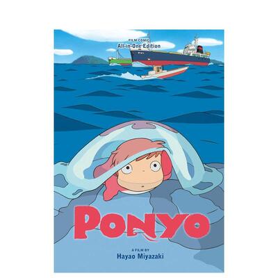 【预售】崖上的波妞电影漫画完全版 Ponyo Film Comic All-In-One Edition 英文进口原版漫画外文图书Hayao Miyazaki