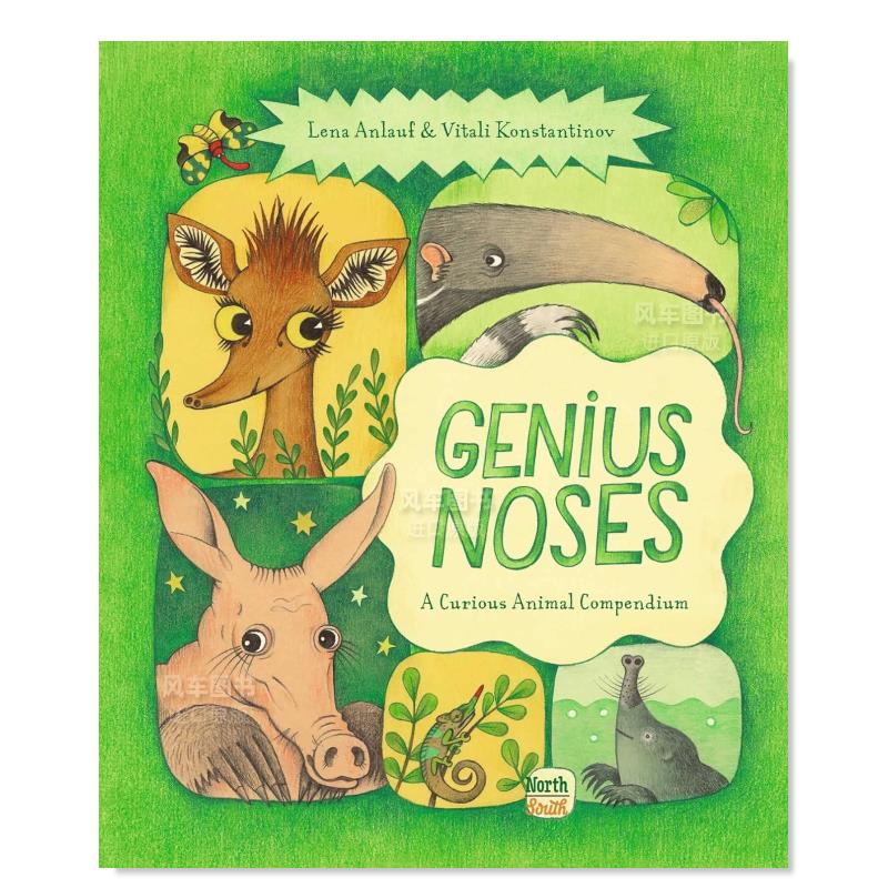 【预售】天才的鼻子:奇妙动物大全 Genius Noses: A Curious Animal Compendium英文儿童绘本原版图书外版进口书籍Lena Anlauf, V