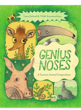 【现货】天才的鼻子:奇妙动物大全 Genius Noses: A Curious Animal Compendium英文儿童绘本原版图书外版进口书籍Lena Anlauf, V
