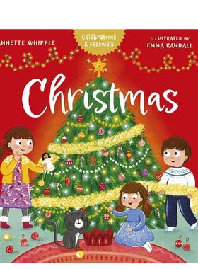 【预售】圣诞节Christmas英文进口原版儿童绘本图书3-6岁Annette Whipple节日庆典