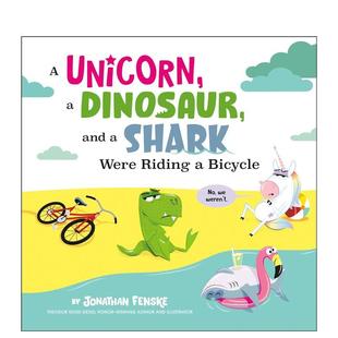 Unicorn Shark Workshop6 预售 9岁 Penguin 恐龙独角兽鲨鱼骑自行车Dino Bike英文儿童图书籍进口原版 Ride
