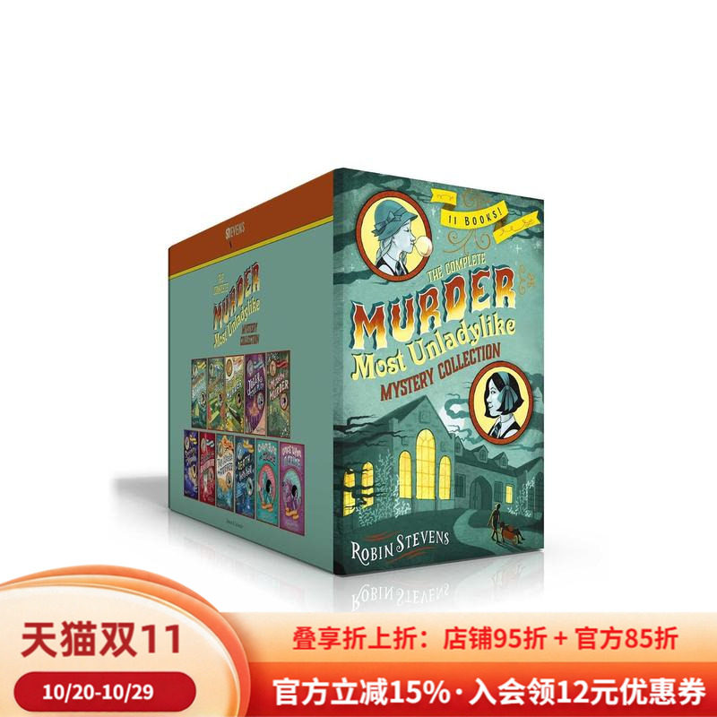 【预售】不淑女谋杀之谜 11册盒装合集 Complete Murder Most Unladylike Mystery Collection (Boxed Set) 英文进口原版儿童图书