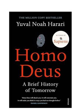 【现货】未来简史 Homo Deus: A Brief History of Tomorrow 原版英文社会科学图书