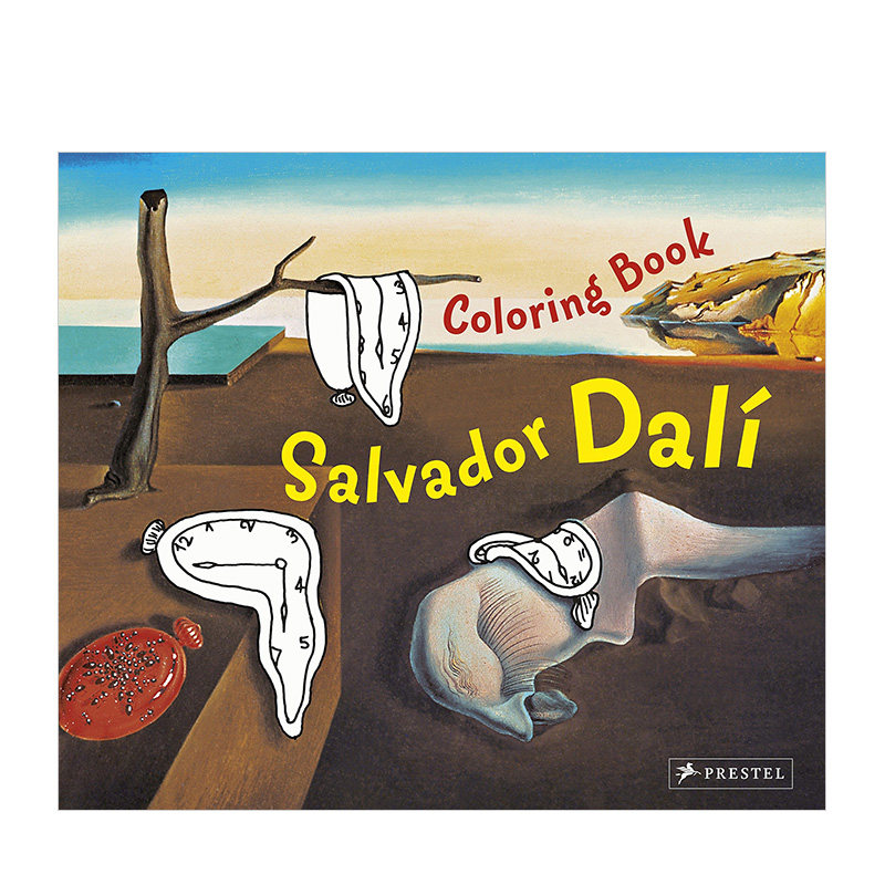 【预售】萨尔瓦多·达利涂色书 colouring book dali 英文原版儿童