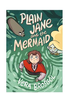【现货】朴素简和美人鱼 Plain Jane and the Mermaid 英文进口原版儿童绘本Vera Brosgol