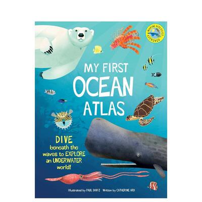 【预售】我的启蒙海洋图集My First Oceans Atlas 英文进口原版儿童绘本图书 6-9岁 Weldon Owen Children's Books 动物生态环保