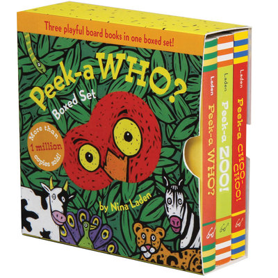 【预售】【Peek-A】Who?Boxed Set，【洞洞书】躲猫猫 套装 英文进口原版儿童趣味图书Nina Laden