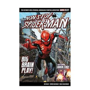Select Spider 预售 蜘蛛侠：永不止步Marvel 英文漫画进口原版 Kelly Play Non 漫威 Big man stop 图书籍Joe Brain