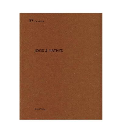 【预售】Joos & Mathys 建筑事务所 Joos & Mathys 英文进口原版建筑设计图书 Heinz Wirz Quart Publishers